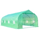 Gewächshaus 6x3x2m Folie mit Giebeldach