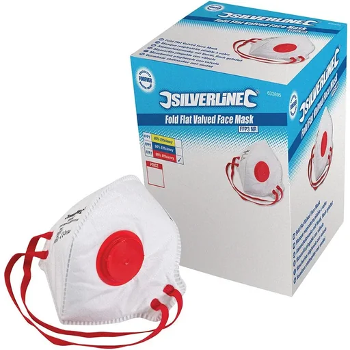 "Flache faltbare FFP3-Staubmaske mit Ventil, Einweg-Displaybox, 25 Stk. FFP3 image"