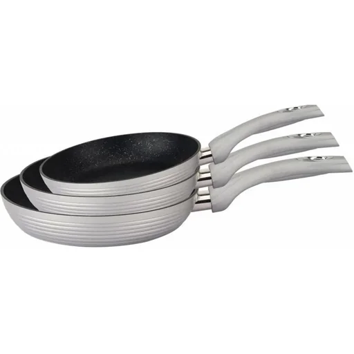 "Bratpfannenset 3-teilig Silber image"