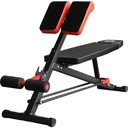 Multifunktionale Trainingsbank schwarz/rot
