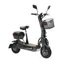 E-Roller "Evoking" Safety 20 km/h inklusive Blinkanlage und Gepäck-Case schwarz