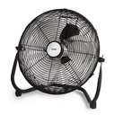 Bodenventilator aus Metall, 35 cm Ø, schwarz