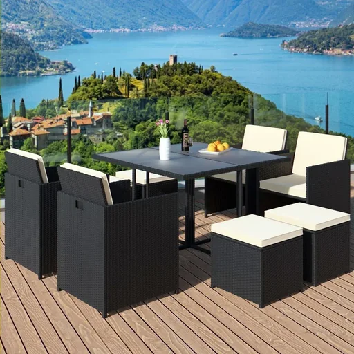 "Garten-Set - Lounge-Set 21-tlg. Stühle, Tisch, Kissen, Hocker image"