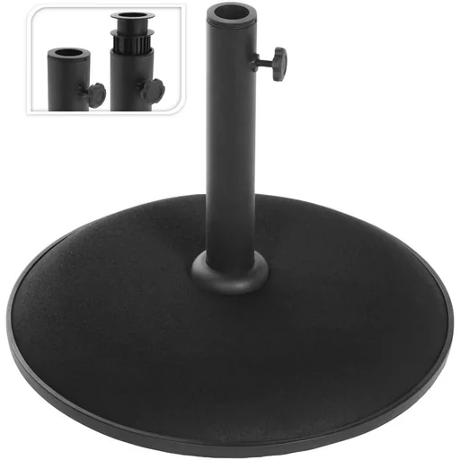 "Pro Garden Sonnenschirmfuß - Schwarz - Beton - 30/ 35/ 38 mm - 48cm image"