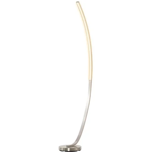 "LED Stehlampe in Kurvenform, Stehleuchte, Standleuchte, 3000 K Farbtemperatur, Aluminium, 50 x 23 x 149 cm image"