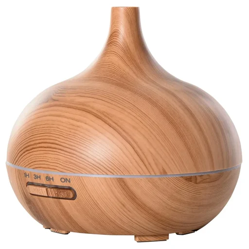 "Aroma Diffuser Luftbefeuchter mit 7 Farben LED Lichter für Zuhause Büro Schlafzimmer Ätherische Öle 400 ml Natur image"