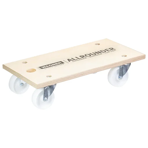 "Transporthilfe MM 1127, 59 x 30 x 14,5 cm, harte Rollen Ø 100 mm, Rollenlager, Multiplex Birke FSC®, Tragkraft 500 kg image"