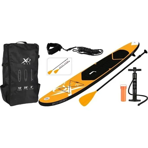 "Wakiki Max SUP Boardset aufblasbar - 305x71x10cm - orange/schwarz image"