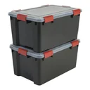 Wasserdichte Box AT-L BkR/C/D, schwarz, 50 Liter, 2er Set