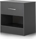 Nachttisch grau 39x28x41cm