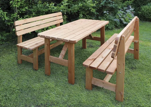 "Holz-Garnitur Summer honigbraun image"
