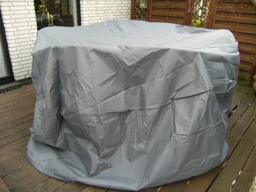 "Komfort-Schutzhülle für Gartenmöbelgruppe, Ø 320 x 93 cm, Anthrazit image"