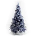 Künstlicher Weihnachtsbaum mit silber Zweigen und roten Beeren