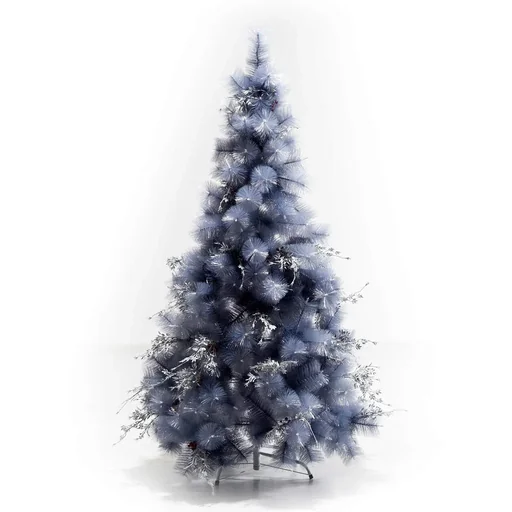 "Künstlicher Weihnachtsbaum mit silber Zweigen und roten Beeren image"