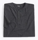 T-Shirt mit Knopfleiste, Farbe anthrazit, Gr.M