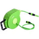 DURHAND® Schlauchtrommel Schlauchaufroller Grün 33 x 16 x 28,5cm