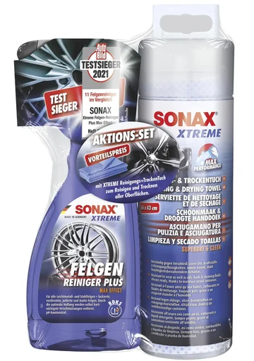 "XTREME Felgenreiniger + XTREME Reinigungs+Trockentuch AktionsSet image"