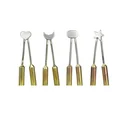Brennschleifen-Set 4 teilig, Stern, Mond, Herz und Oval