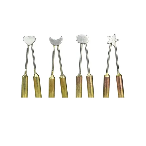 Brennschleifen-Set 4 teilig, Stern, Mond, Herz und Oval