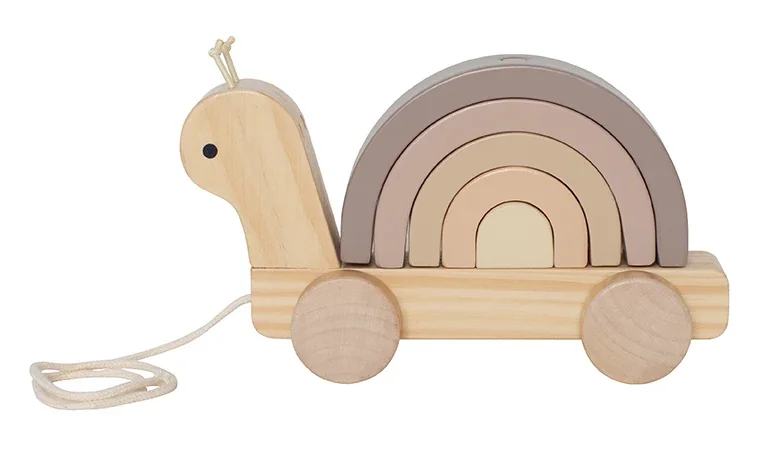 Jabadabado Nachziehtier Stapelspielzeug Schnecke
