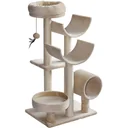 Katzen Kletterbaum beige