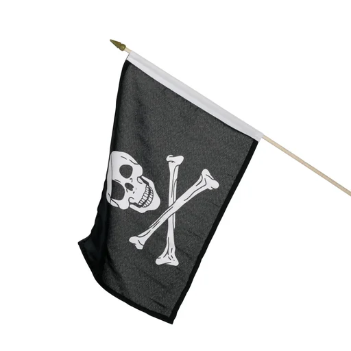 "Piratenflagge mit Holzstab 630 mm für Spieltürme und Spielanlagen image"