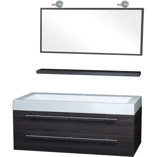 "Badezimmermöbel Force 125 cm - Gris image"