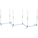 Hunde Slalomstangen Agility Training für Haustiere Hundetrainigsset Inklusive 600D Tasche Leicht zu tragen Polyester Kun