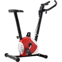 Heimtrainer mit Widerstandsbändern rot