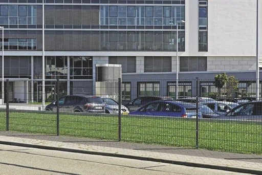 "Doppelstabmattenzaun Komplettset, anthrazit, Höhe 80 cm, Länge 22 m image"