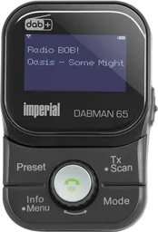 mobiler DAB+ Empfänger Dabman 65 (Akku, FM Transmitter für Auto, Bluetooth, Magn