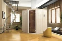 Elementsauna KIRUNA 2 Glastür mit 230V 4,5 KW BioS-Ofen