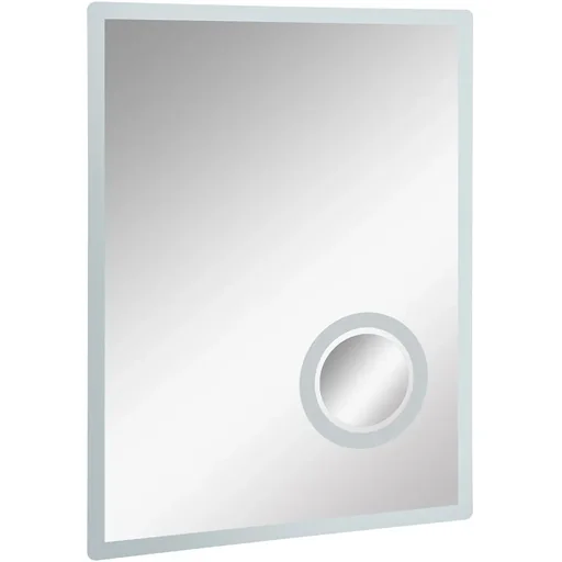 "kleankin® LED Badspiegel Badezimmerspiegel Beleuchtung 65W 80x60cm image"