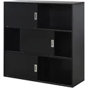 Bücherschrank, schwarz
