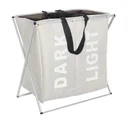 Wäschesammler Duo Beige Wäschekorb 120 l