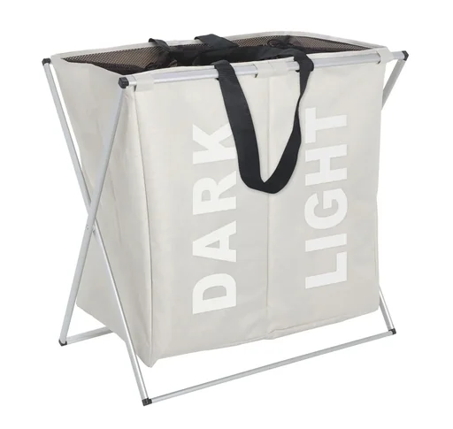 "Wäschesammler Duo Beige Wäschekorb 120 l image"