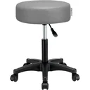Rollhocker Arbeitshocker - | 56 x 56 x 46-61 cm | Grau - Drehbar und verstellbar