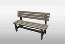 Holz-Bank Summer grau