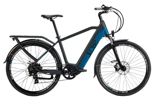 "Herren E-Bike, Trekking, 28 Zoll, Rahmenhöhe 51 cm, 7- Gang Kettenschaltung, mattgrau-blau, Yukon Gent 13,2Ah image"