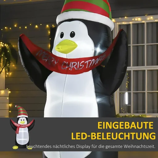 "Aufblasbare Pinguin 130 cm x 75 cm x 243 cm | Aosom.de image"