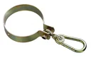 Schaukelhaken gelb-verzinkt Ø120 mm, Stärke 3 mm mit Karabiner für Rundholz