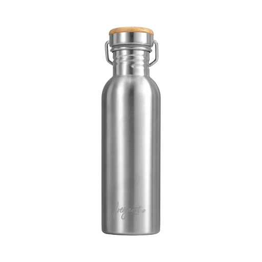 "Edelstahlflasche 750ml, matt mit aquabook Flaschenbürste XL image"