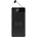 VT-3508 Netzteil mit drahtloser QI-Ladefunktion - 20.000mah - einschließlich Mikro-USB-Kabel - schwarz