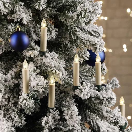 "LED Weihnachtskerzen kabellos mit FB 10er, IN/OUT image"