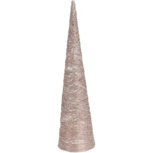 "Dekorativer Lichtkegel - Pyramide 40 LED - H80cm - Gold image"