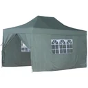 Faltpavillon inkl. 4 Seitenteilen Grün 3x4,5m Pavillon