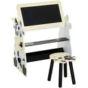 Kindermaltisch Schreibtisch Kinder Tisch Stuhl Spieltisch Kuh mit Tafel 60x40x60cm