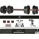 20 kg Kurz- und Langhantel - 3 in 1 - verstellbar