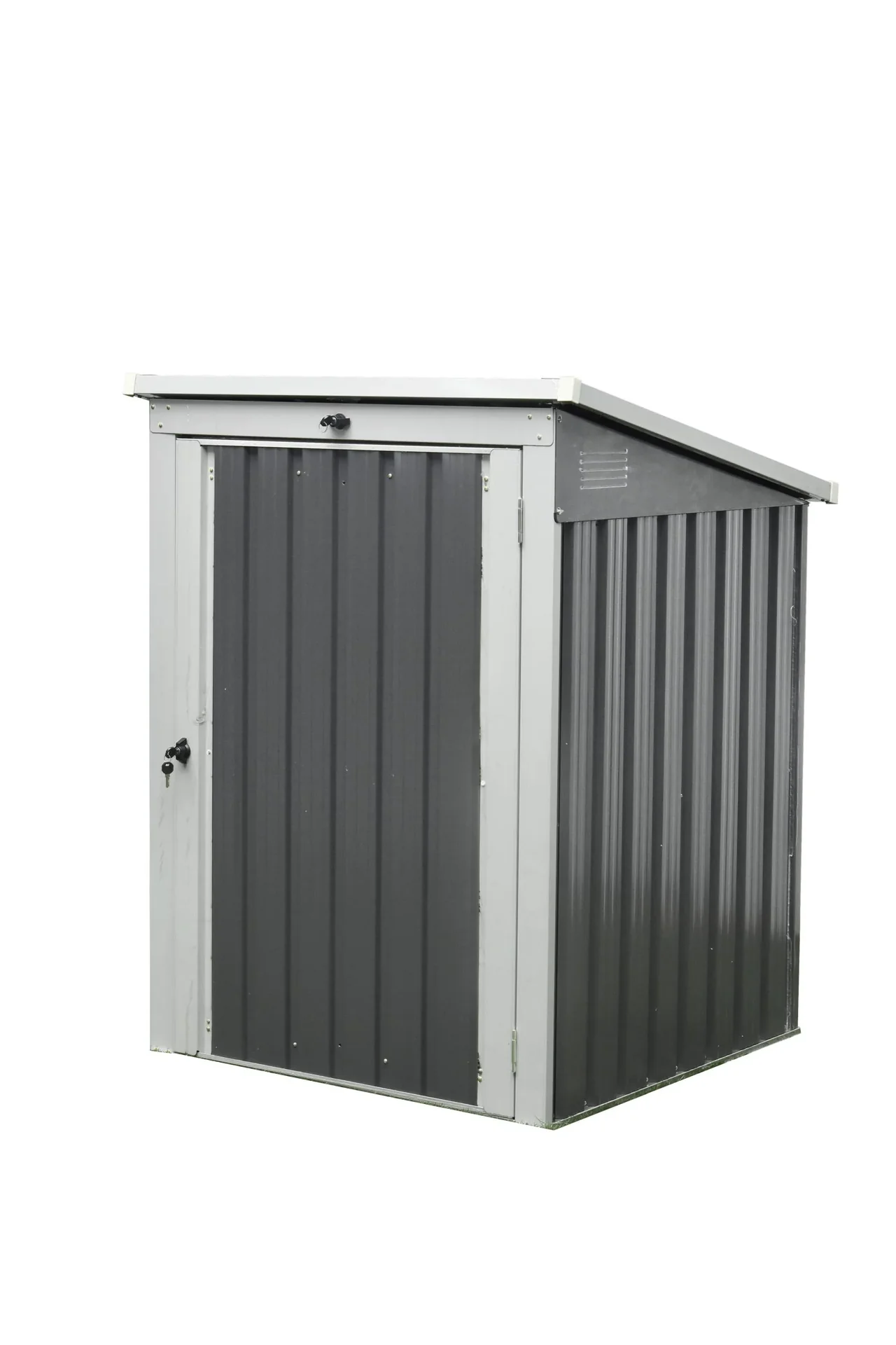 "Westmann Mülltonnenbox für 1x 240 L, 104×101×134 cm, Anthrazit – abschließbarer Stahlkorpus image"