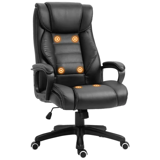 "Bürostuhl mit Massage höhenverstellbarer Chefsessel ergonomischer Drehstuhl Gamingstuhl Computerstuhl Massage Sessel 6 V image"